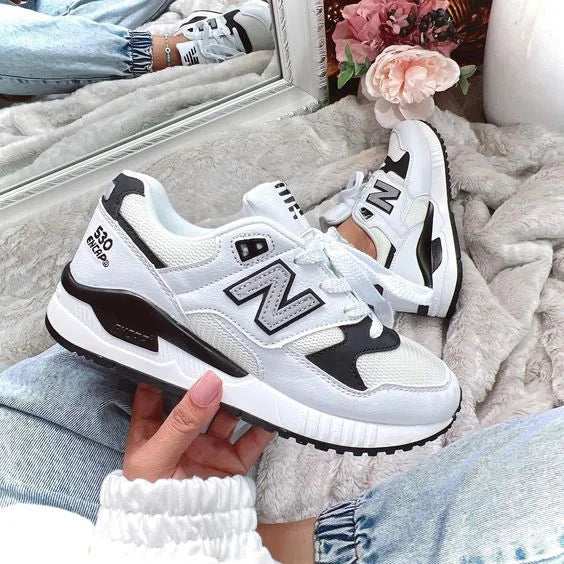 Chaussures à lacets NB pour femmes avec semelles épaisses